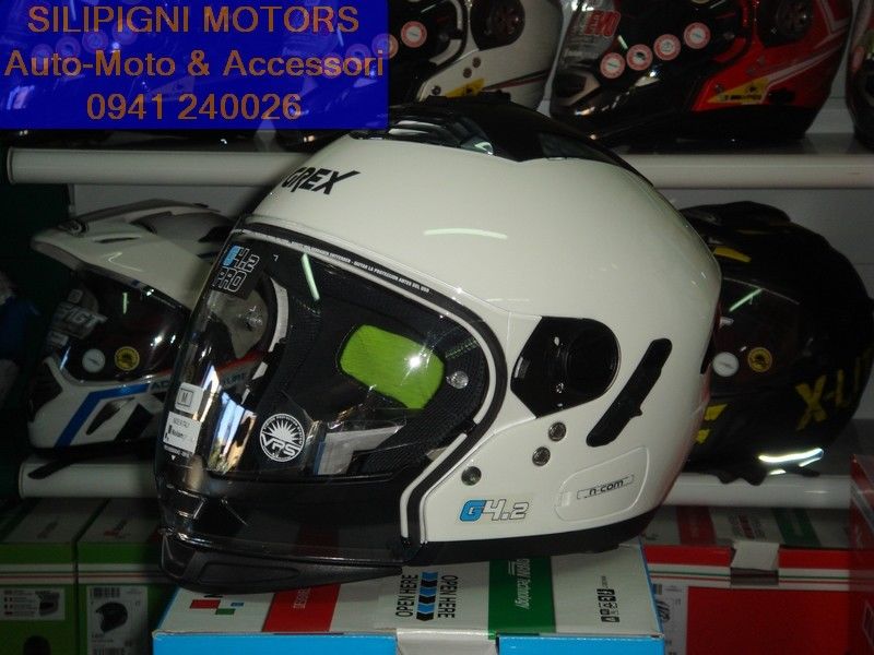 EM MOTO  Grex - G4.2 Pro Kinetic 24 Metal White - Helmet Full-Face  Crossover